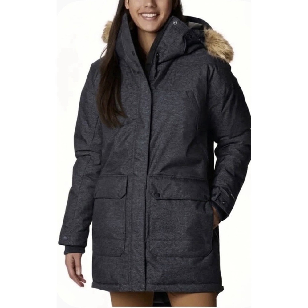 Womens Columbia Mount Si Down Insulated Winter Parka Hooded Jacket Size XXL